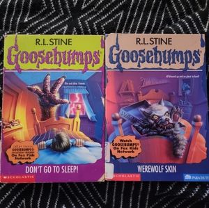 GOOSEBUMPS BOOKS: Don't Go To Sleep! + Werewolf Skin